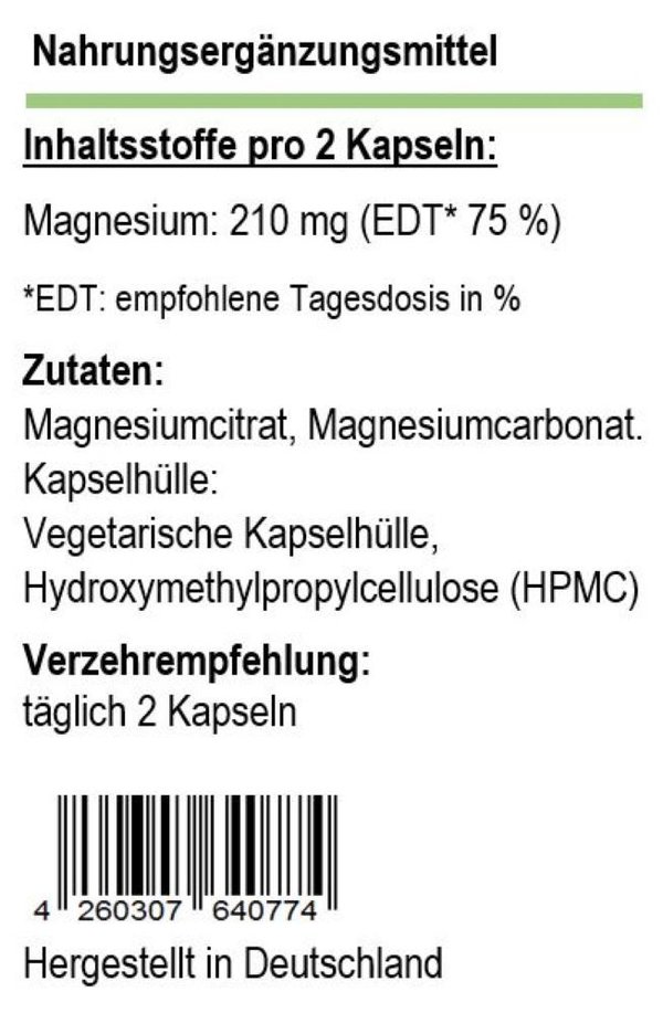 Magnesium, 120 cps