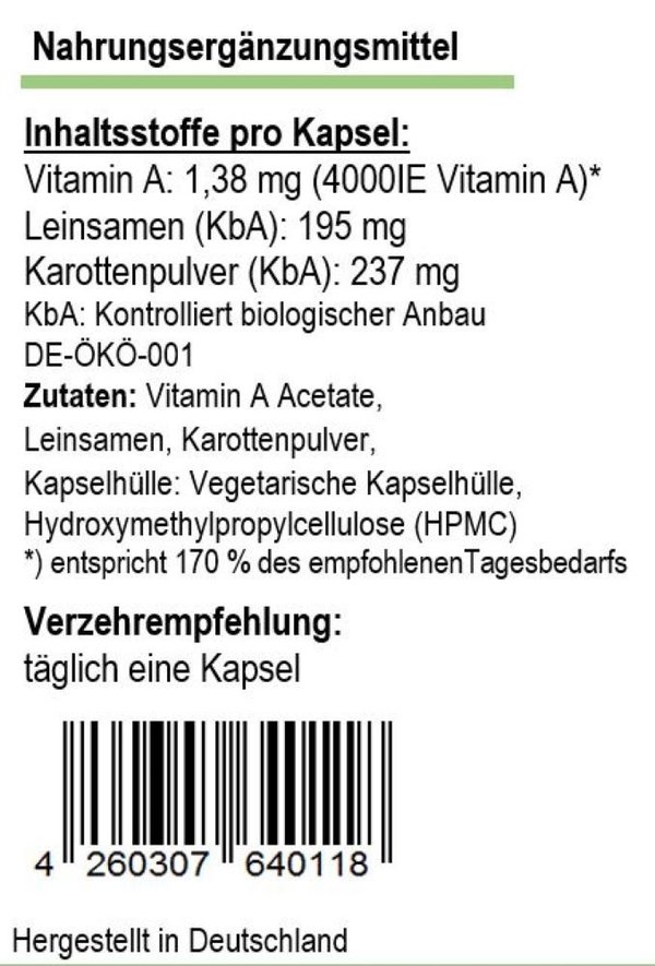 VitaminA+, 120 cps.