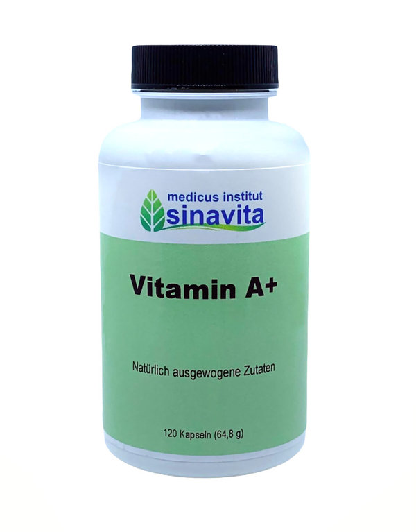 Vitamin A + - 120 vegane Kapseln von medicus sinavita