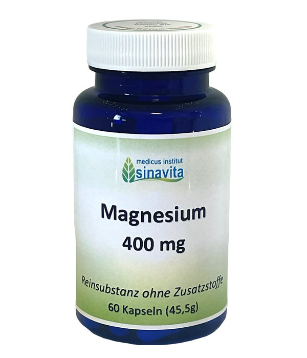 Magnesium 400 mg - 60 vegane Kapseln von medicus sinavita