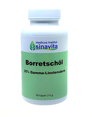 Borretschöl (20% Gamma-Linolensäure) - Kapseln von medicus sinavita