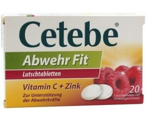  Cetebe® Abwehr Fit - Vitamin C + Zink 20 Lutschtabletten